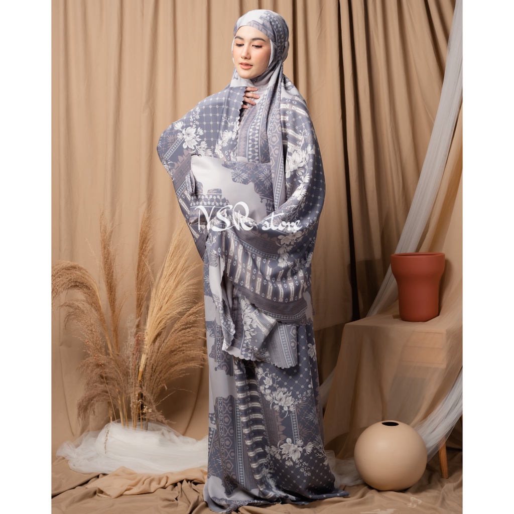 Mukena Dewasa Mewah Maxmara Luxury Travelling Laser Cut