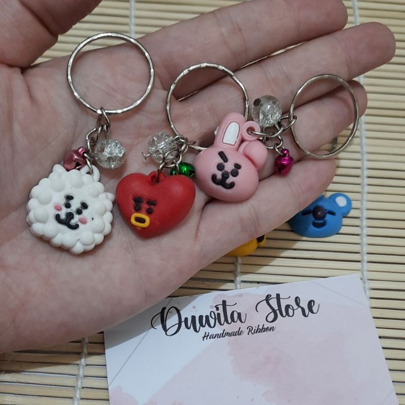 GANTUNGAN KUNCI BTS/BT21 KPOP (ISI 6PCS)