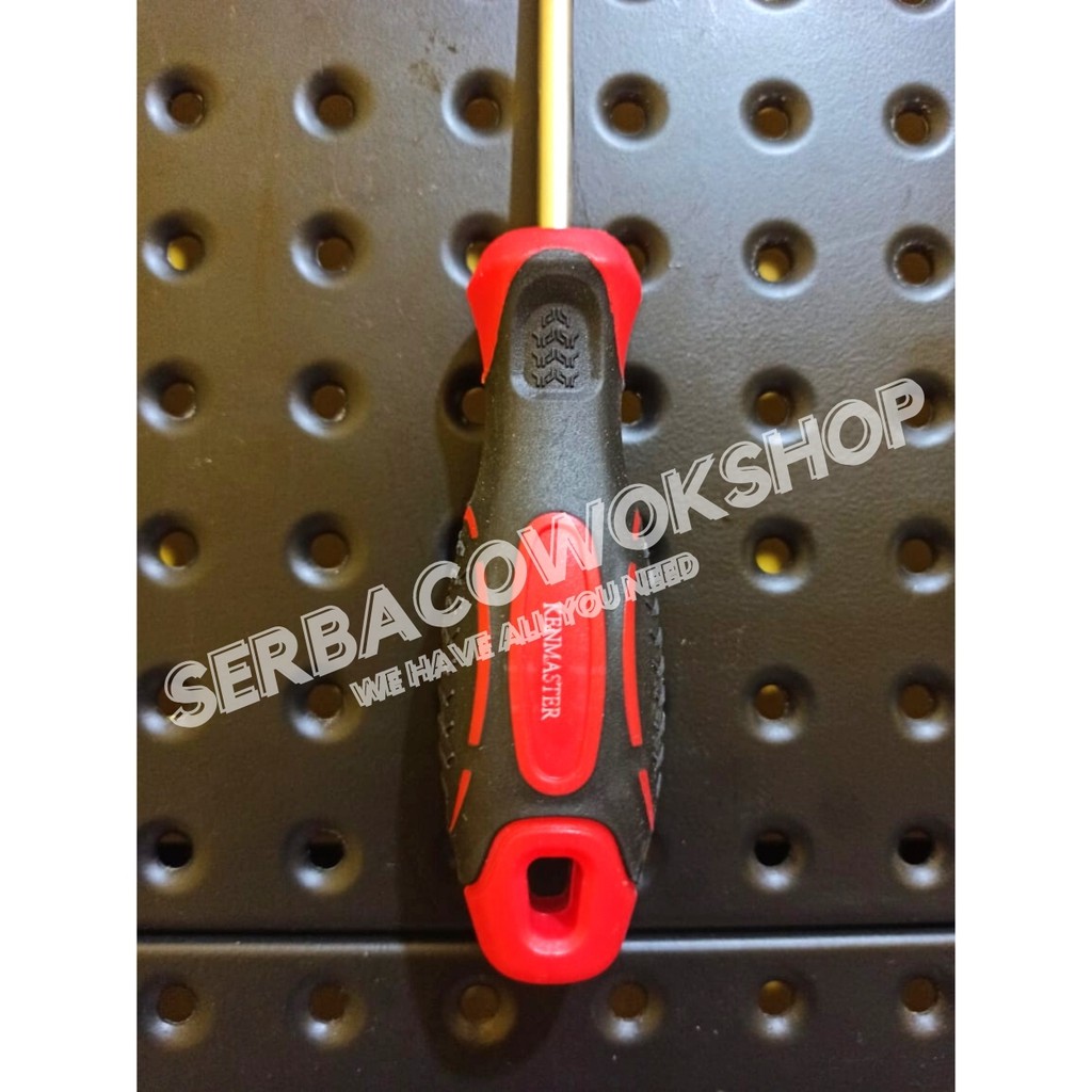 Kenmaster Obeng Gagang Karet 5 Inch Plus + Anti Slip Termurah Berkualitas