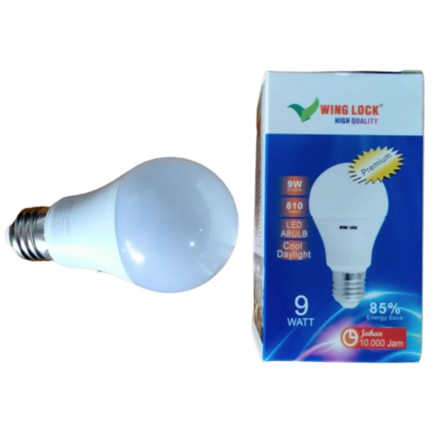 LAMPU LED WING LOCK 9 WATT PREMIUM BOHLAM LED GARANSI 1 TAHUN