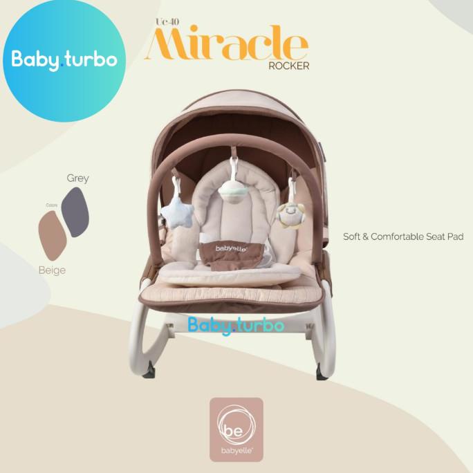 SUPER SALE Baby Bouncer Mamalove UC40 Activity Rocker Select - BabyElle Beige