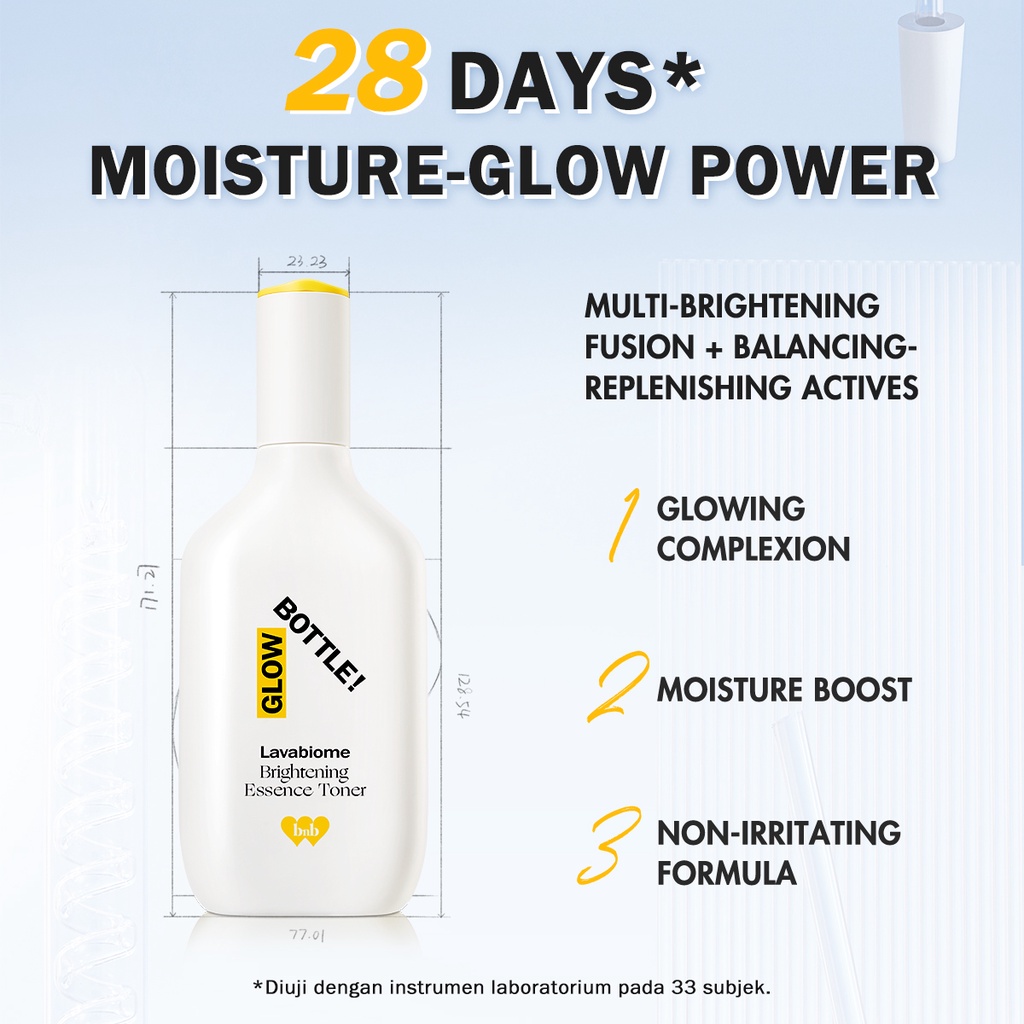 ★ BB ★  BNB barenbliss Meta-Glow Glow Bottle! Lavabiome Brightening Korea Essence Hydrating Toner - Pelembab Wajah