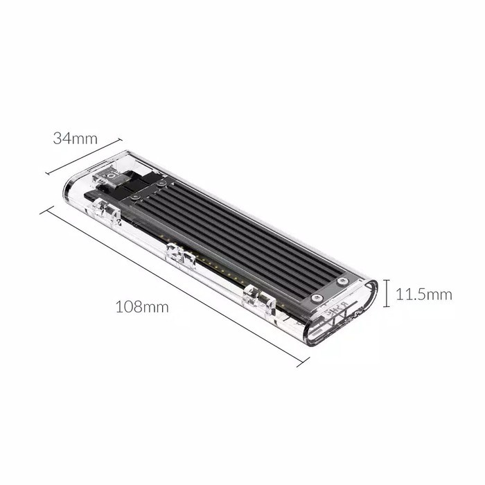 Orico TCM2F-C3 NGFF M.2 SSD Enclosure /Orico Casing SSD M.2 NGFF