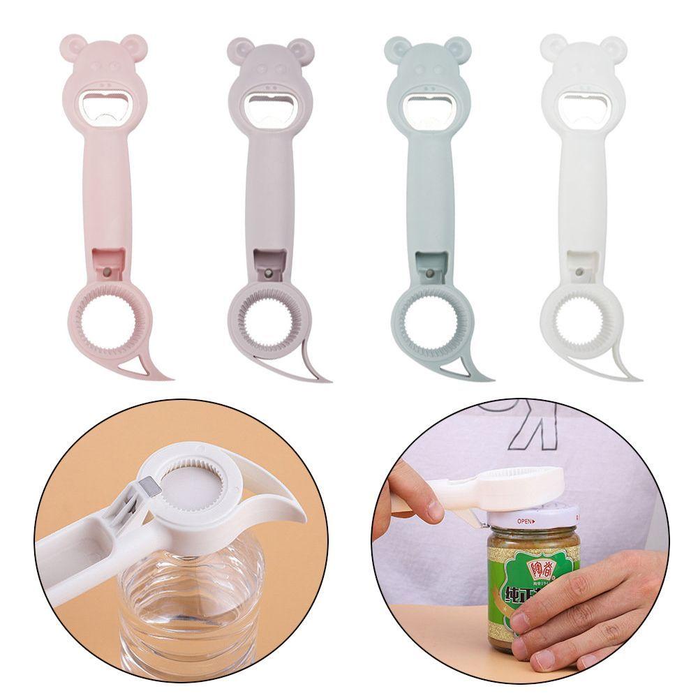 Solighter Pembuka Botol Toples Cute Cate Can 4in1 Manual Lid Remover