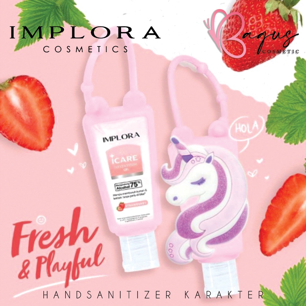 ⭐BAGUS⭐ IMPLORA HAND SANITIZER GEL 30ML | Kemasan Karakter