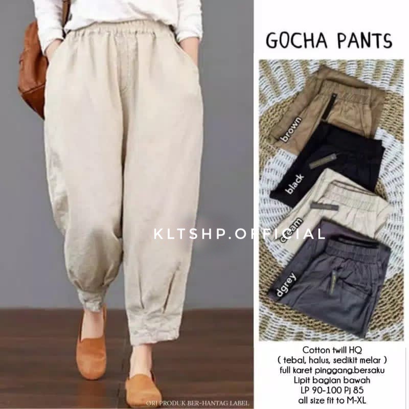 GOCHA PANTS // CELANA WANITA PANJANG