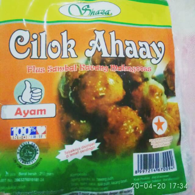 

Cilok ahay shaza Bumbu kacang