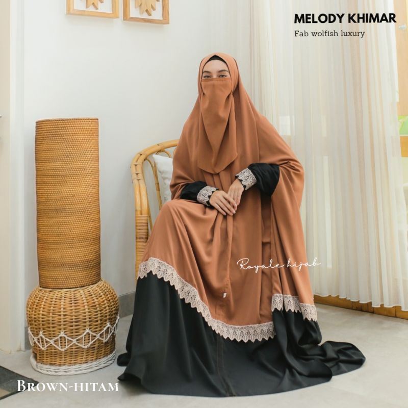 Melody khimar khimar overhead khimar floor ori royale hijab solo ni