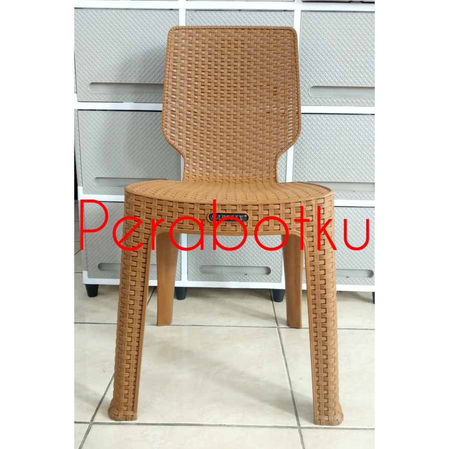Kursi Napolly Sandar Rotan / Kursi Plastik / Kursi Tinggi / Bangku