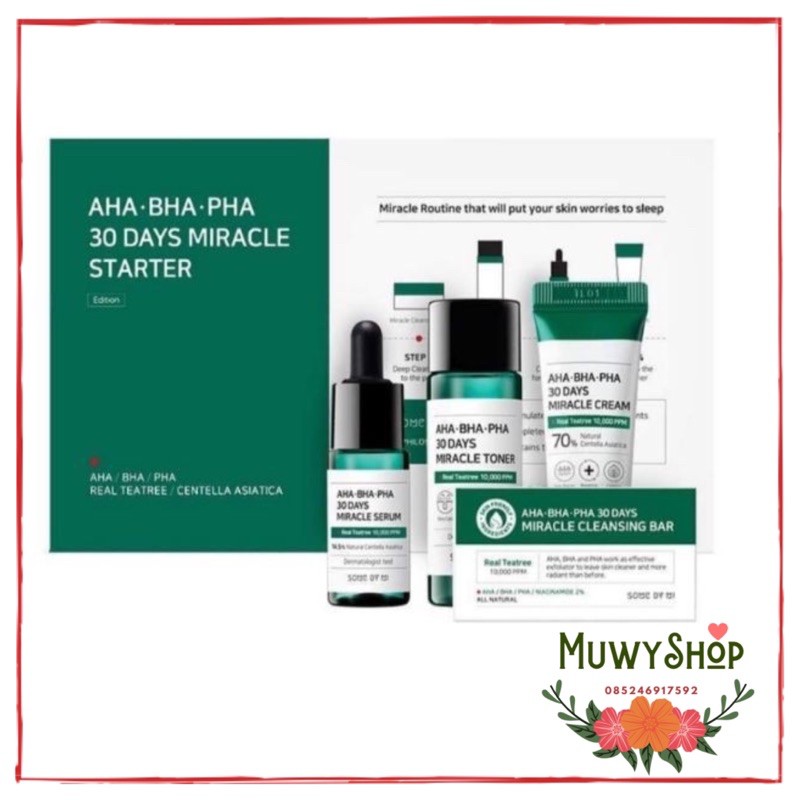 Somebymi Some By Mi AHA BHA PHA 30 Days Miracle Starter Kit 4 items