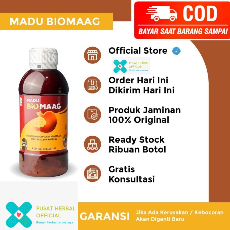

Madu BIOMAAG Original Asli Obat Herbal Asam Lambung Maag Kronis Gerd Mual