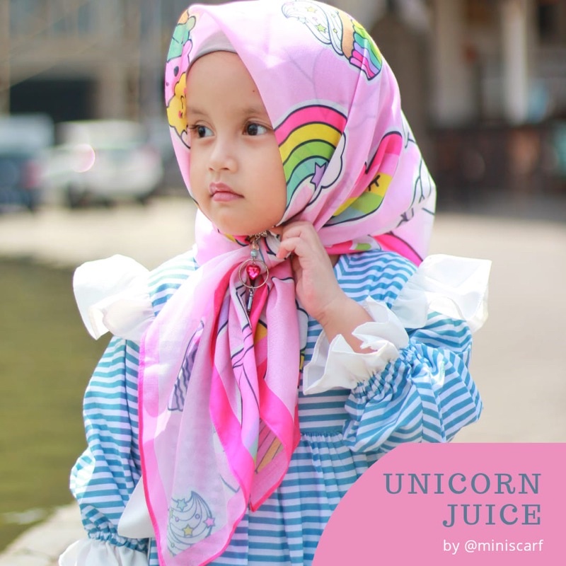 Pre Order - Voal anak - voal hijab - unicorn