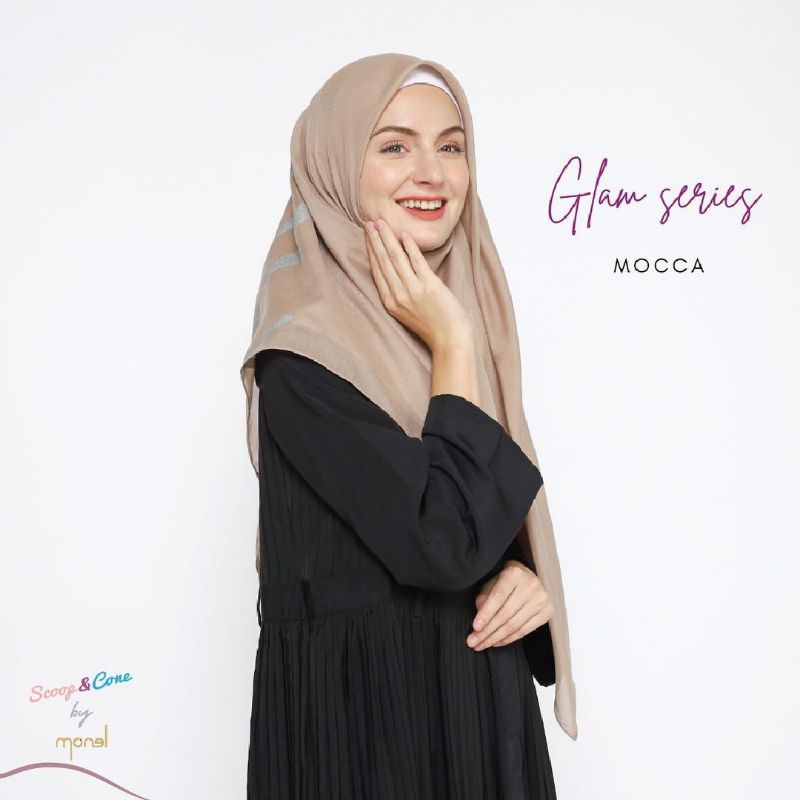 HIjab Monel Glam Glitter Series / Voal Segi Empat