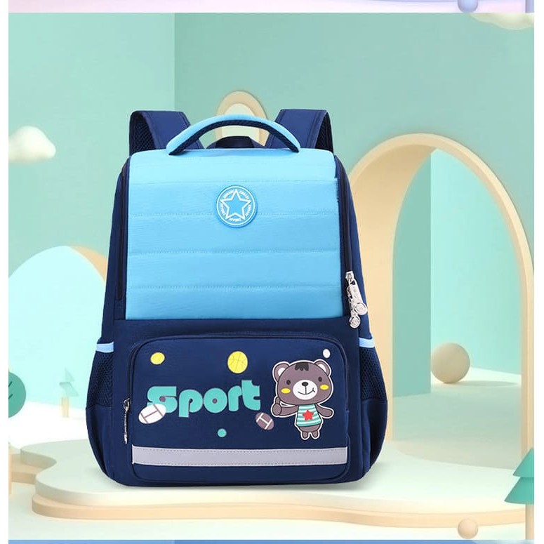 Tas Sekolah Sport Anak Perempuan Laki2 Murah TK, SD, SMP Model Style Korean Tas Ransel Sport Anak