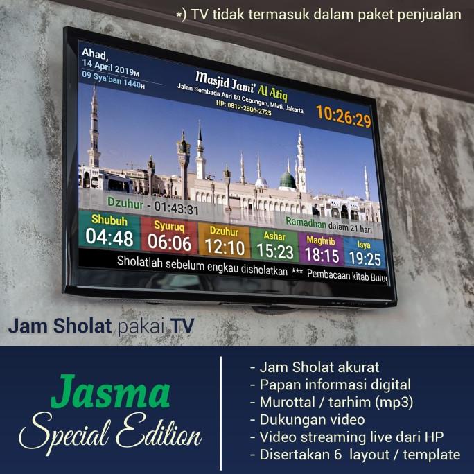 Jam jadwal sholat - jadwal sholat otomatis TV LED