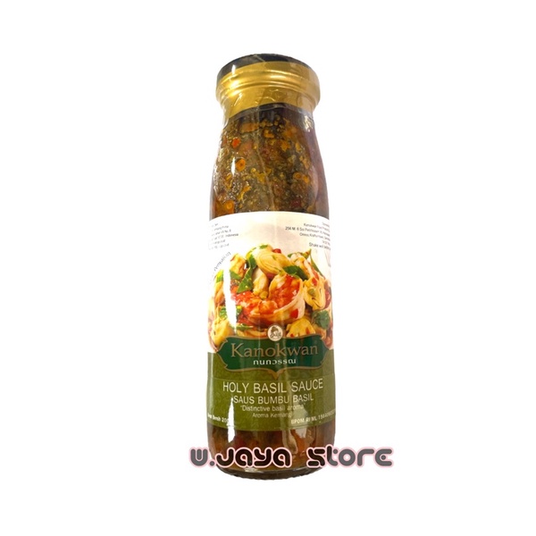 Kanokwan Holy Basil Sauce / saus bumbu basil 200g