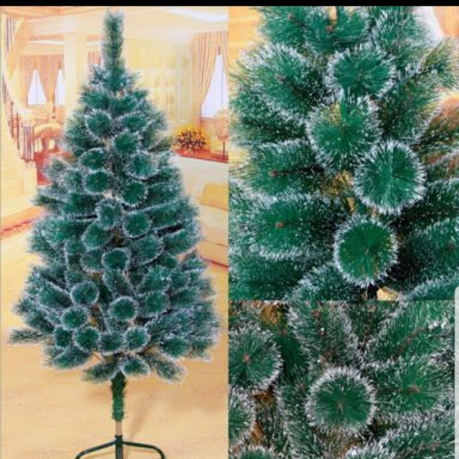 Ready Pohon Natal Jarum Pinus Murah Pohon Natal Putih Bintik Salju