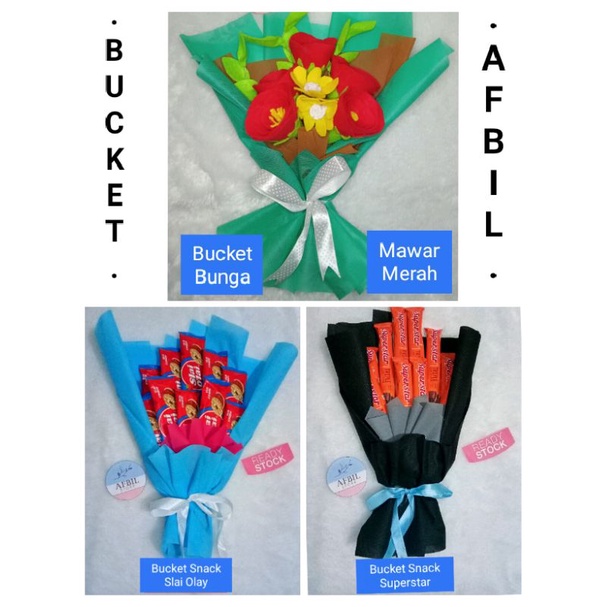 Buket Wisuda Ultah Sidang Cewek Cowok / Bouquet Snack Kekinian Murah (Free kartu ucapan)