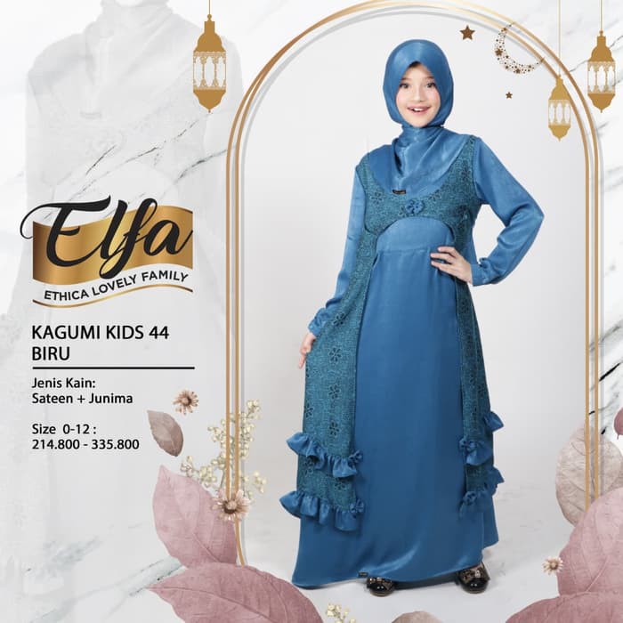Gamis Anak ETHICA KAGUMI KIDS 44 BIRU