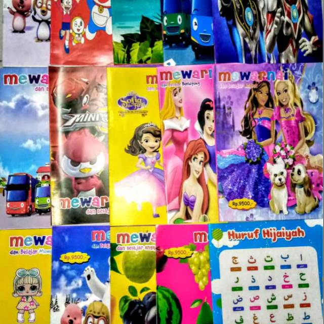 Buku mewarnai anak tk