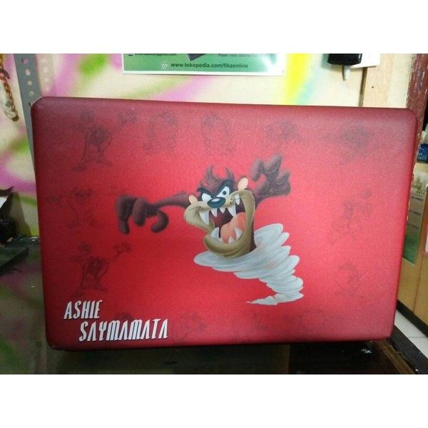 Original Garskin Laptop Full Body Compaq Presario CQ43 Motif Tazmania - Free Custom Gambar