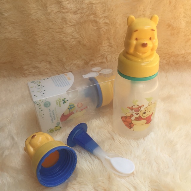 Botol sendok bayi karakter Winnie the Pooh Disney baby lucu (realpict)