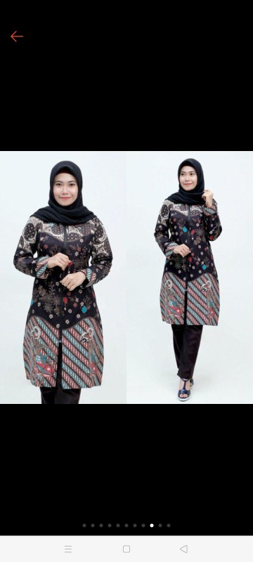 #bayar Di Tempat | Tunik Batik Modern Terlaris M - Jumbo