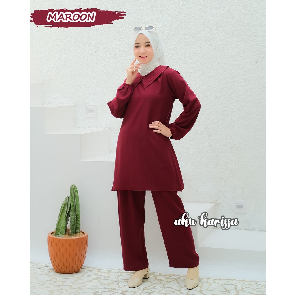 Novalisa Oneset Aku Karissa Original/ Set Celana Wanita Terbaru