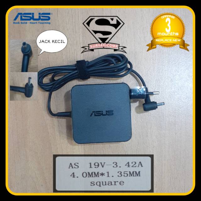 Adaptor Charger Original Laptop Asus VIVOBOOK S410U S14 S410UN 19V 3.42A JACK KECIL-1
