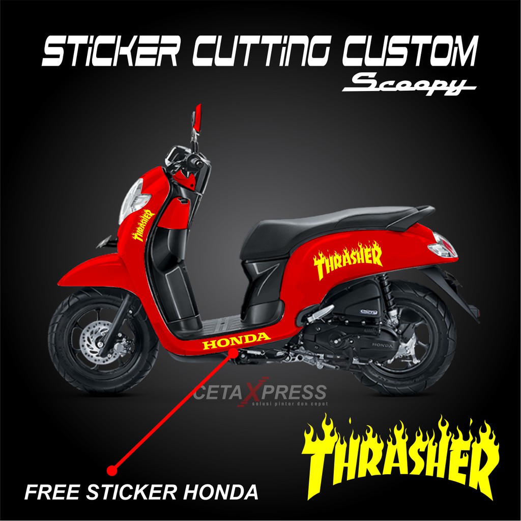 ( 9 DESAIN ) STICKER SCOOPY CUTTING