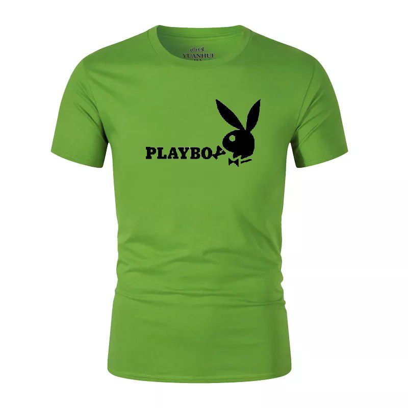 Hokyshop92 Kaos Oblong Pria Playboy Lengan Pendek Katun Tshirt Fashion Pria Dewasa Baju Distro Lokal