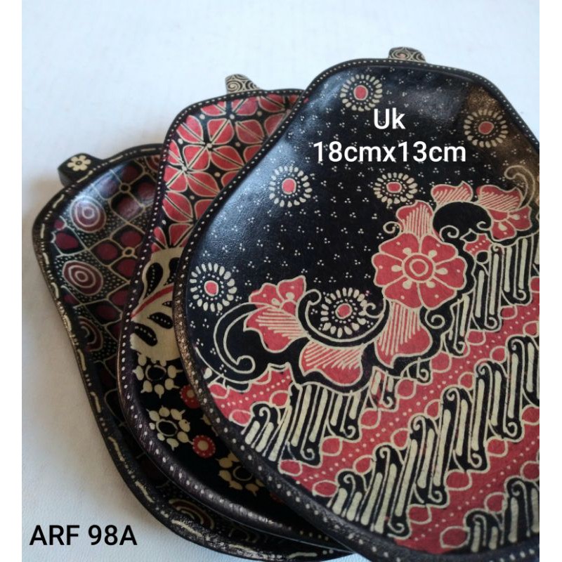 piring batik kayu wadah saji tempat sambal souvenir perlengkapan makan alat pesta pajangan dekorasi
