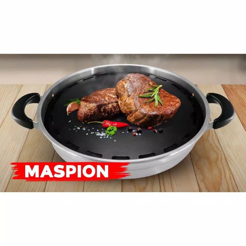Maspion Panggangan Korean Hot Grill 33 Cm - Panggangan BBQ Serbaguna maspion