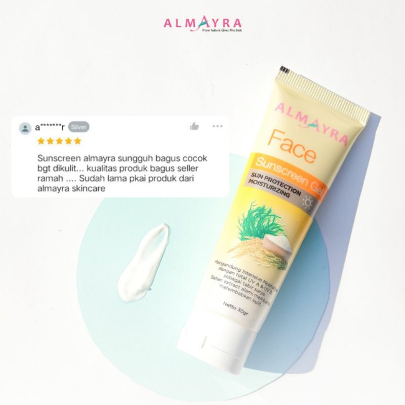 Sunscreen Almayra Spf 30 PA +++ BPOM Halal MUI / Tabir Surya / Sun screen / Sunblock