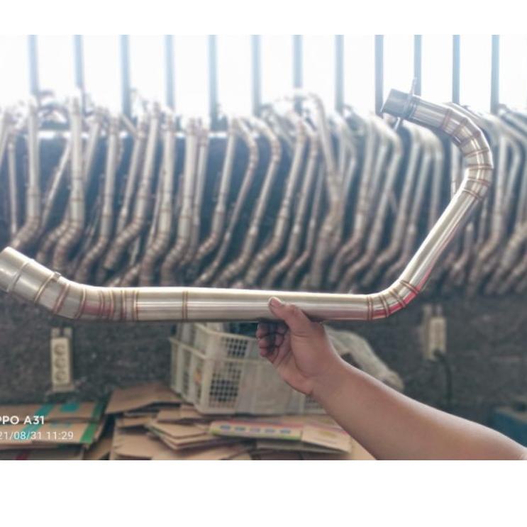 Penjualan Terbanyak.. leher leheran pipa knalpot mp gl cb tiger paten J full cacing