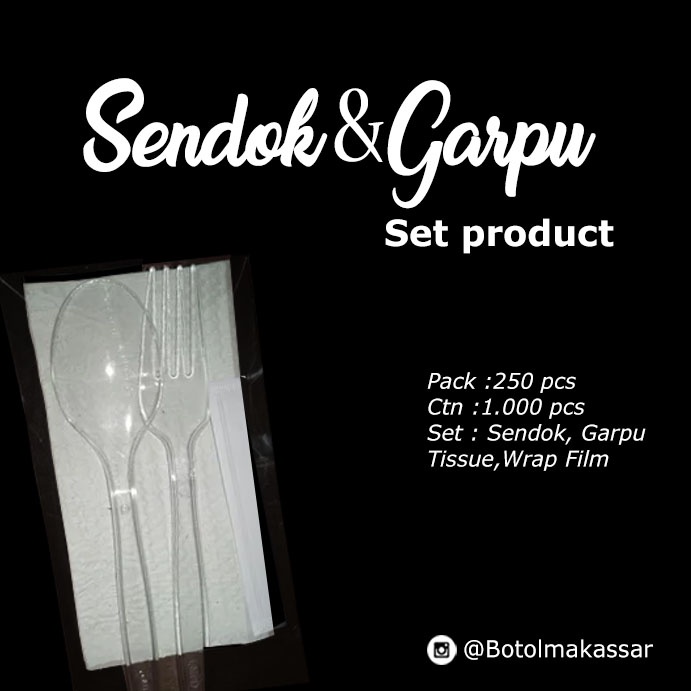 Jual Sendok Garpu Bening Set Higienis Shopee Indonesia