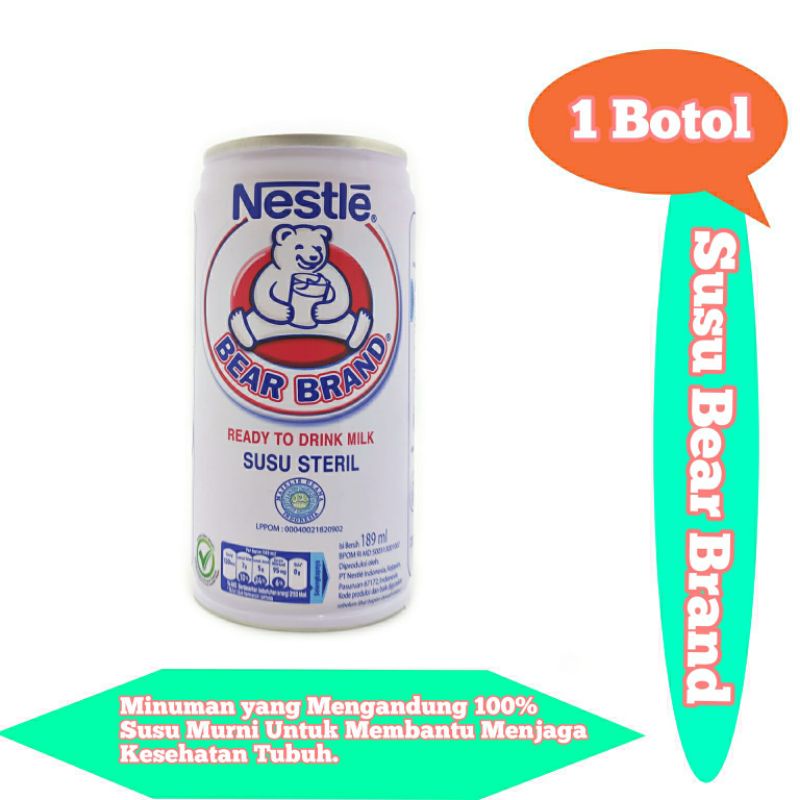 

SUSU BERUANG BEAR BRAND SUSUS TERIL 189 ML 1 PCS