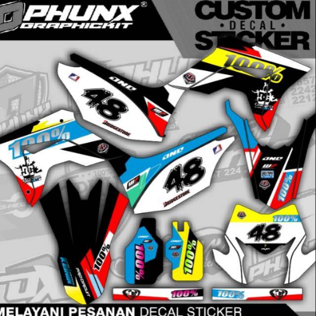 STIKER DECAL CRF 150 L  100 % keren