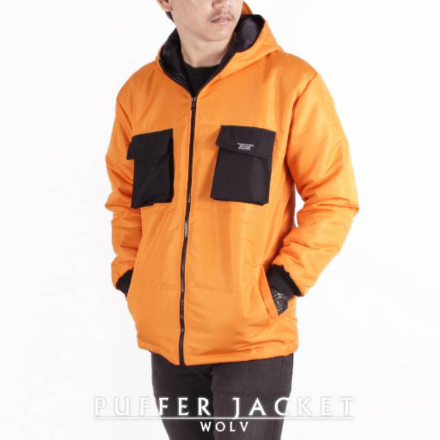 Jaket puffer kuning jaket pria murah