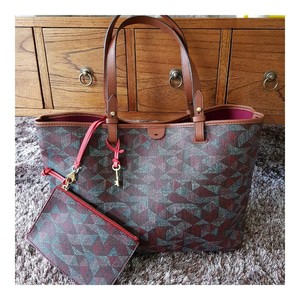 TAS FOSSIL ORIGINAL - FOSSIL RACHEL TOTE WINE MULTI