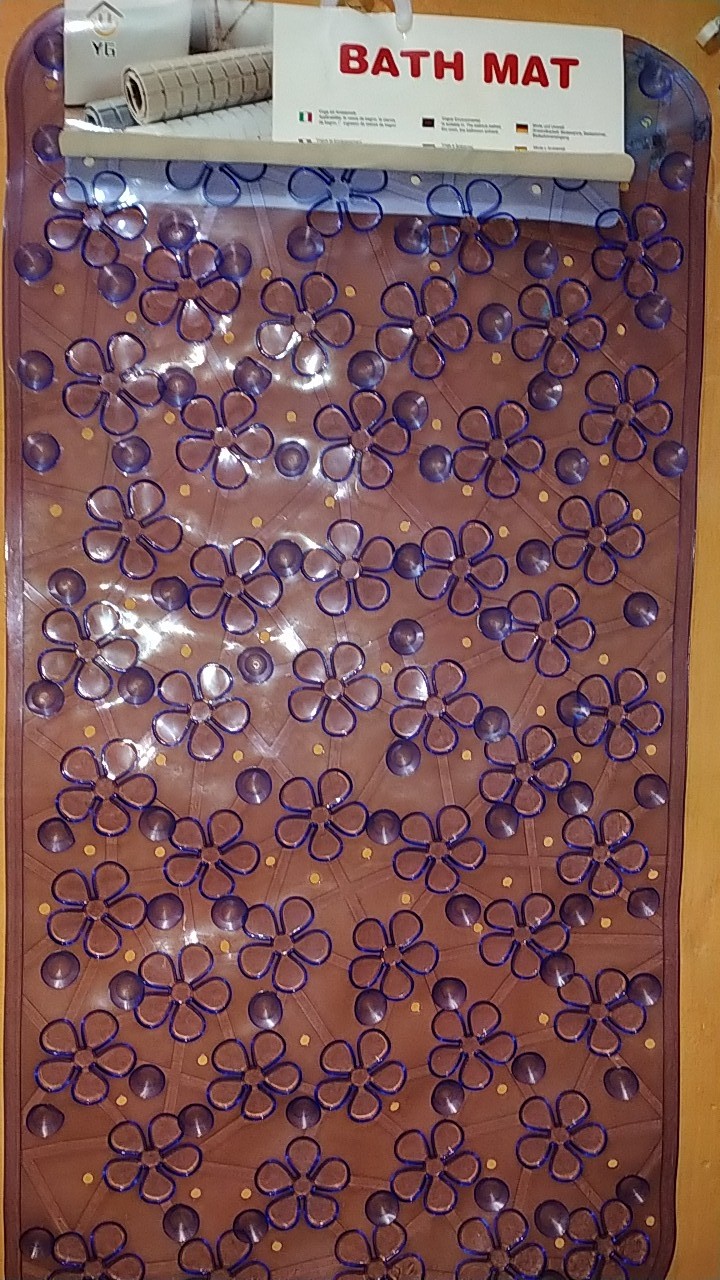 Anti Slip Pvc New Arrival Keset Lantai Kamar Mandi Bath Mat Bunga