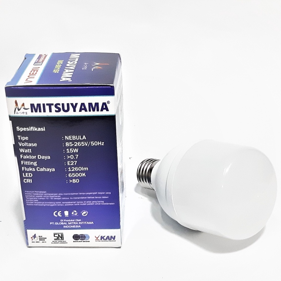 Bohlam Fitting LED 5 Watt Super Terang Cahaya Putih Hemat Energy MS-9805F