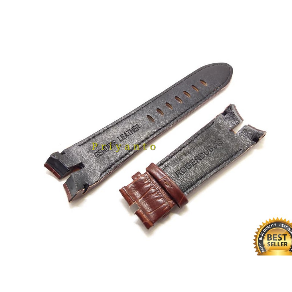 Tali kulit Rogerdubuis 26mm Strap Tali Jam tangan kulit leathers Roger dubuis 26mm coklat