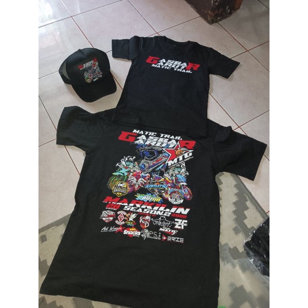 kaos topi gasbar matic trail garut