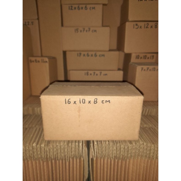 

Kardus 16x10x8 cm baru polos luar dalam