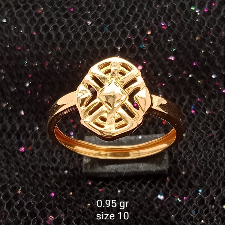 Cincin Emas 17K - 0.95 gr Kadar 750 - 776