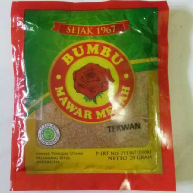 

Bumbu Tekwan Cap Mawar Merah 20 gr