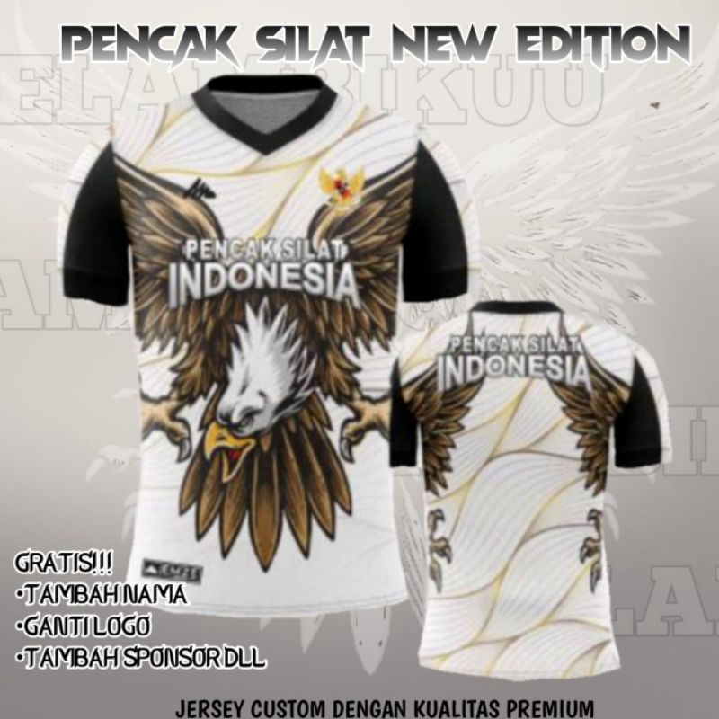 JERSEY PENCAK SILAT INDONESIA/JERSEY PENCAK SILAT TERBARU/BAJU KAOS TIMNAS PENCAK SILAT