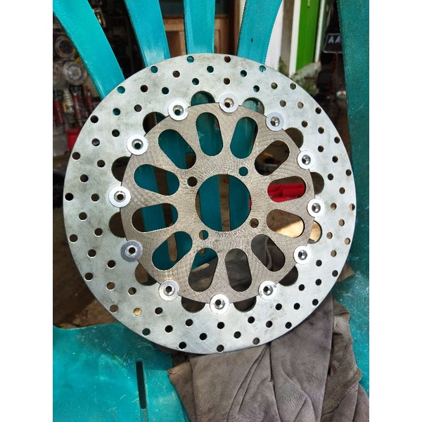 piringan disk cakram honda yamaha lobang 4 tjr mecatec motif kikir ukuran 300mm 300 floating fizr ju