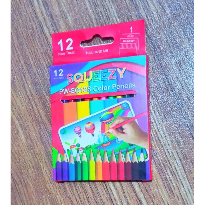 

PENSIL WARNA SQUEEZY 12 WARNA PW-SQ12S COLOR PENCILS